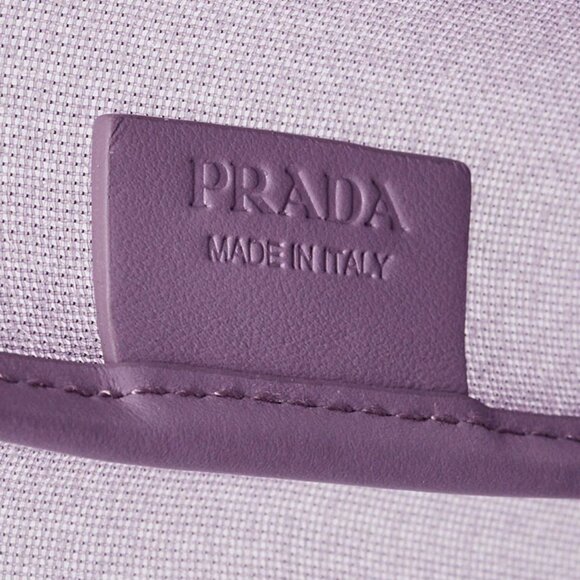 Prada Purple Sequin Mesh and Leather Small Tote Bag - Picture 6 of 11